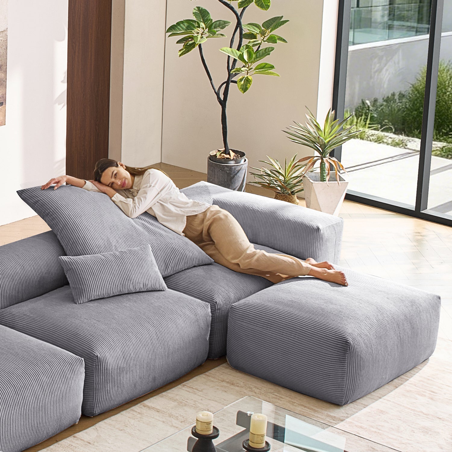 Mellow U Sectional with Ottoman - Mario Capasa