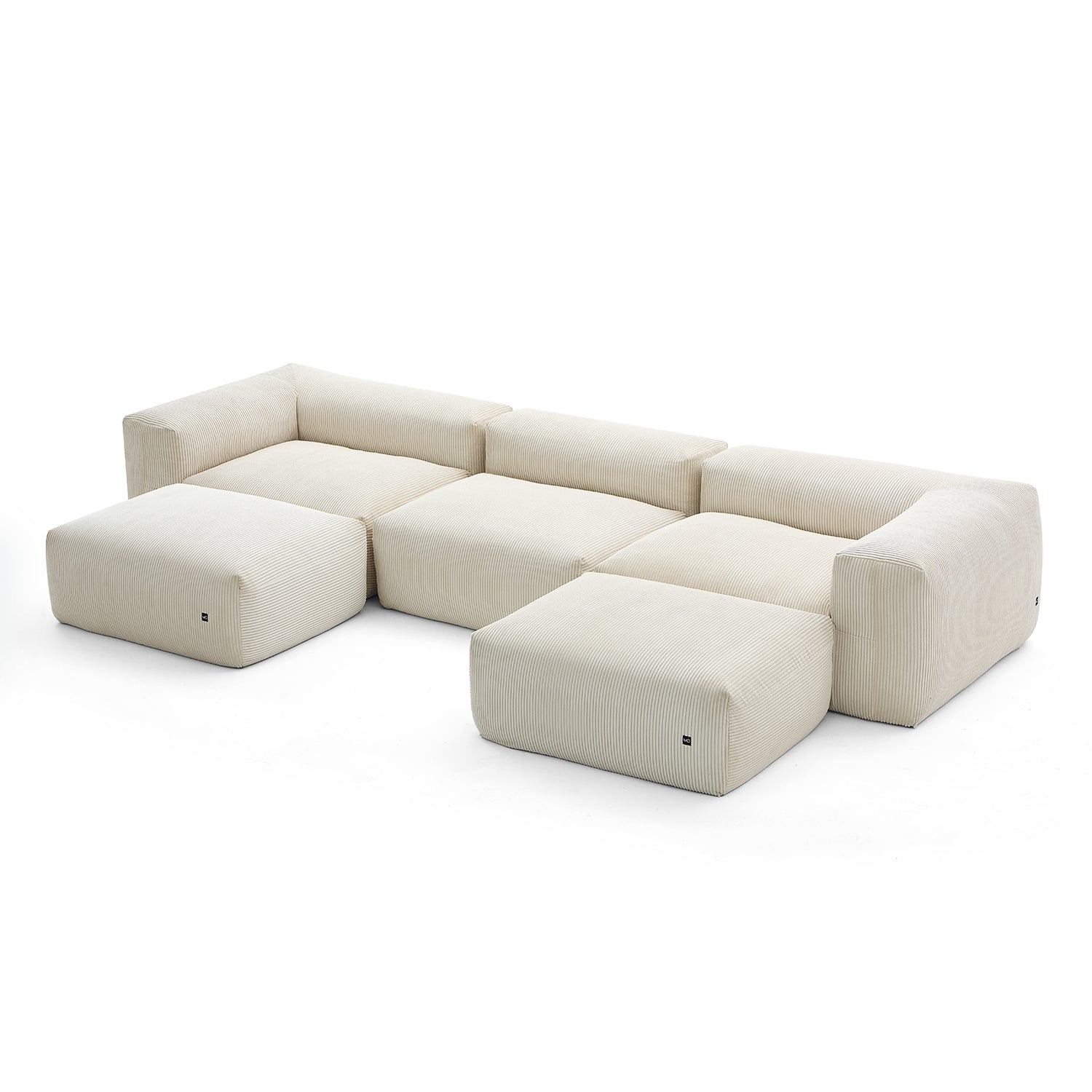 Mellow U Sectional with Ottoman - Mario Capasa