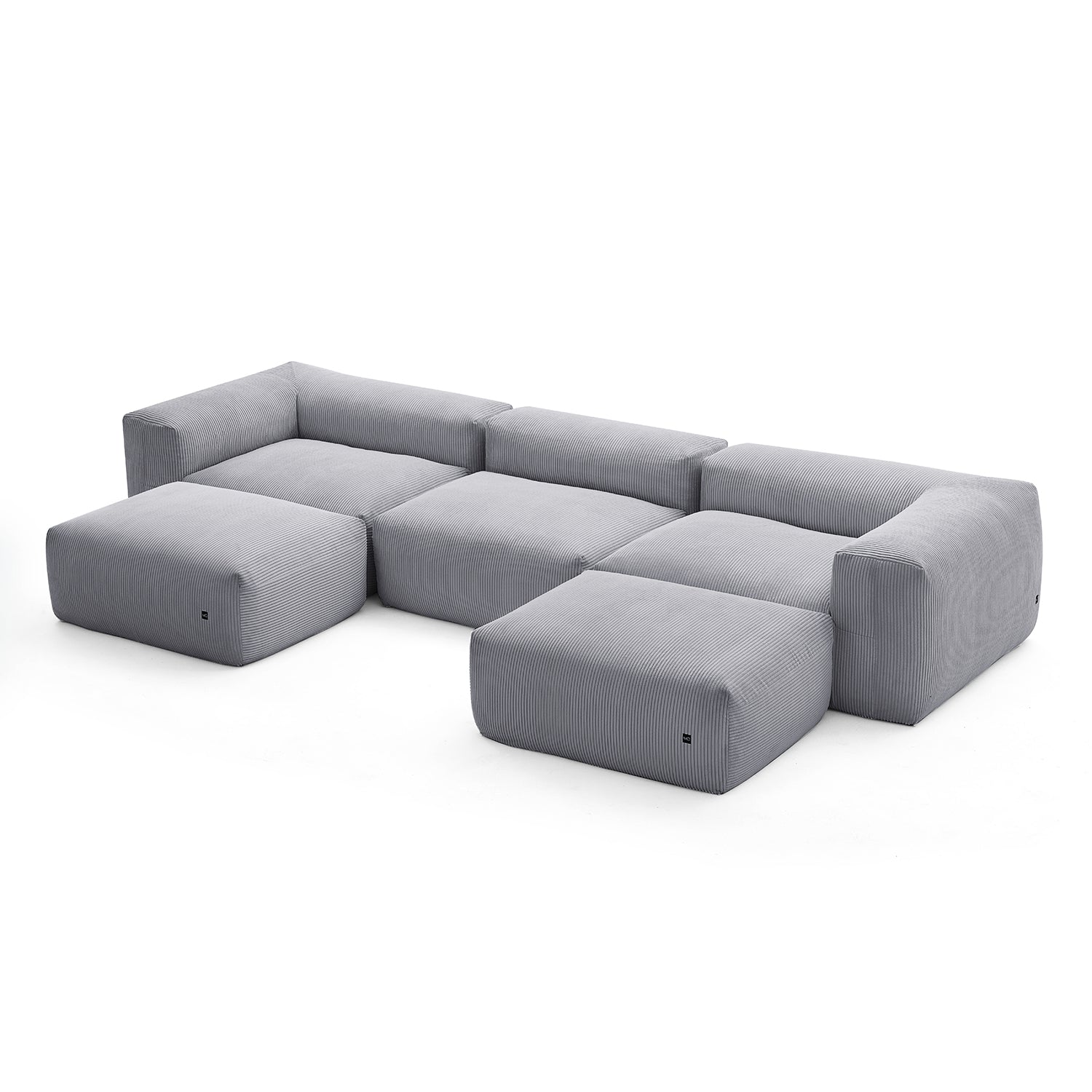 Mellow U Sectional with Ottoman - Mario Capasa