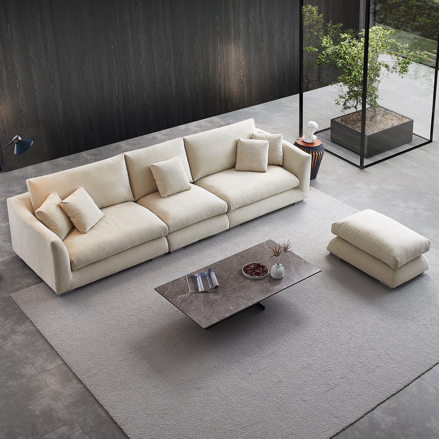 Feathers Sofa + Ottoman - Mario Capasa