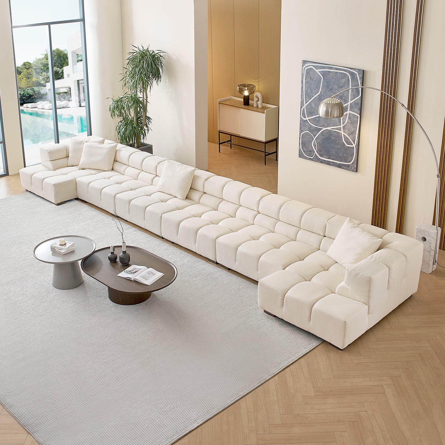 Amora U Sectional High Arm - Mario Capasa