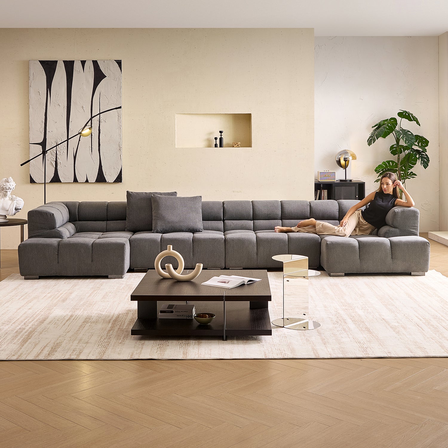 Amora U Sectional High Arm - Mario Capasa