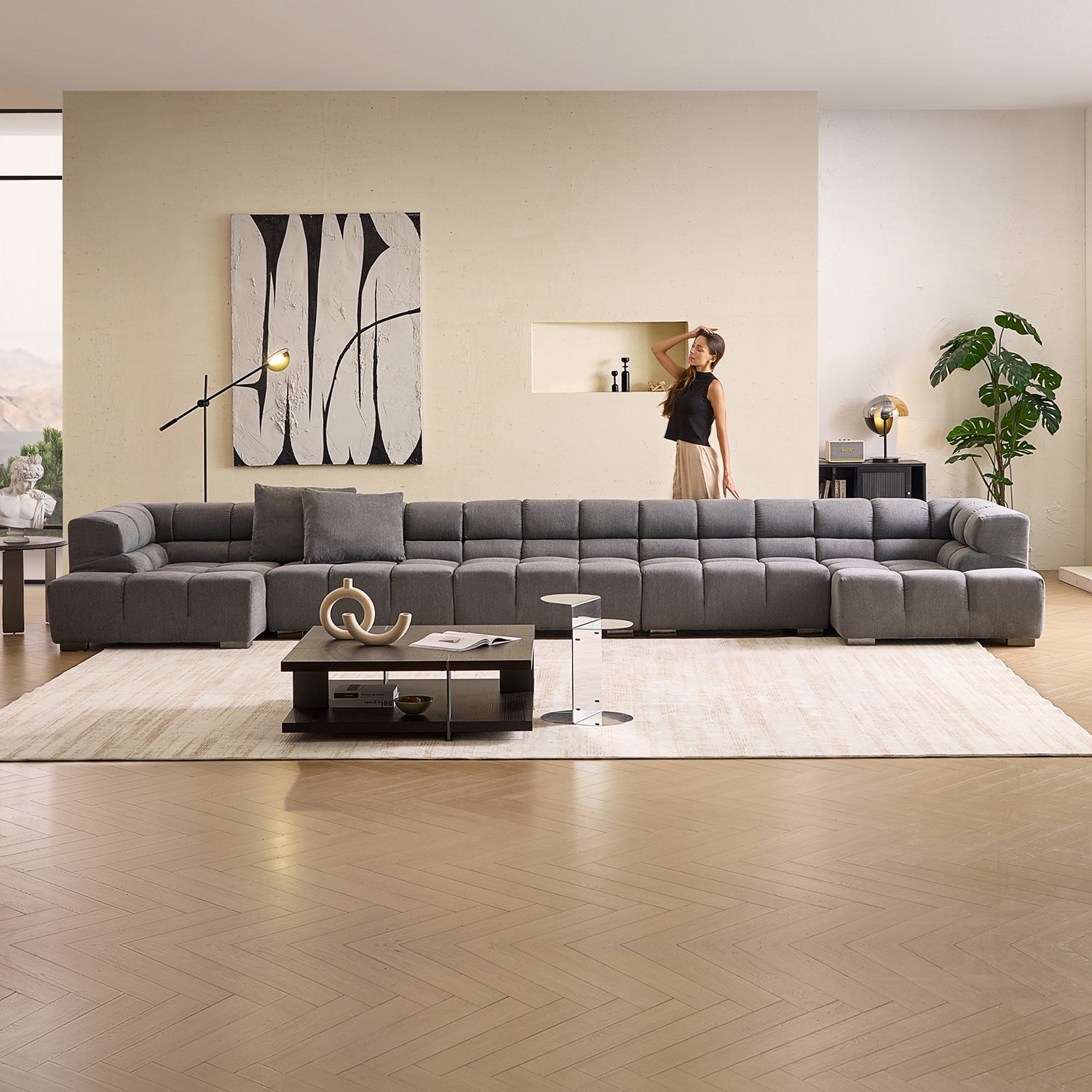 Amora U Sectional High Arm - Mario Capasa