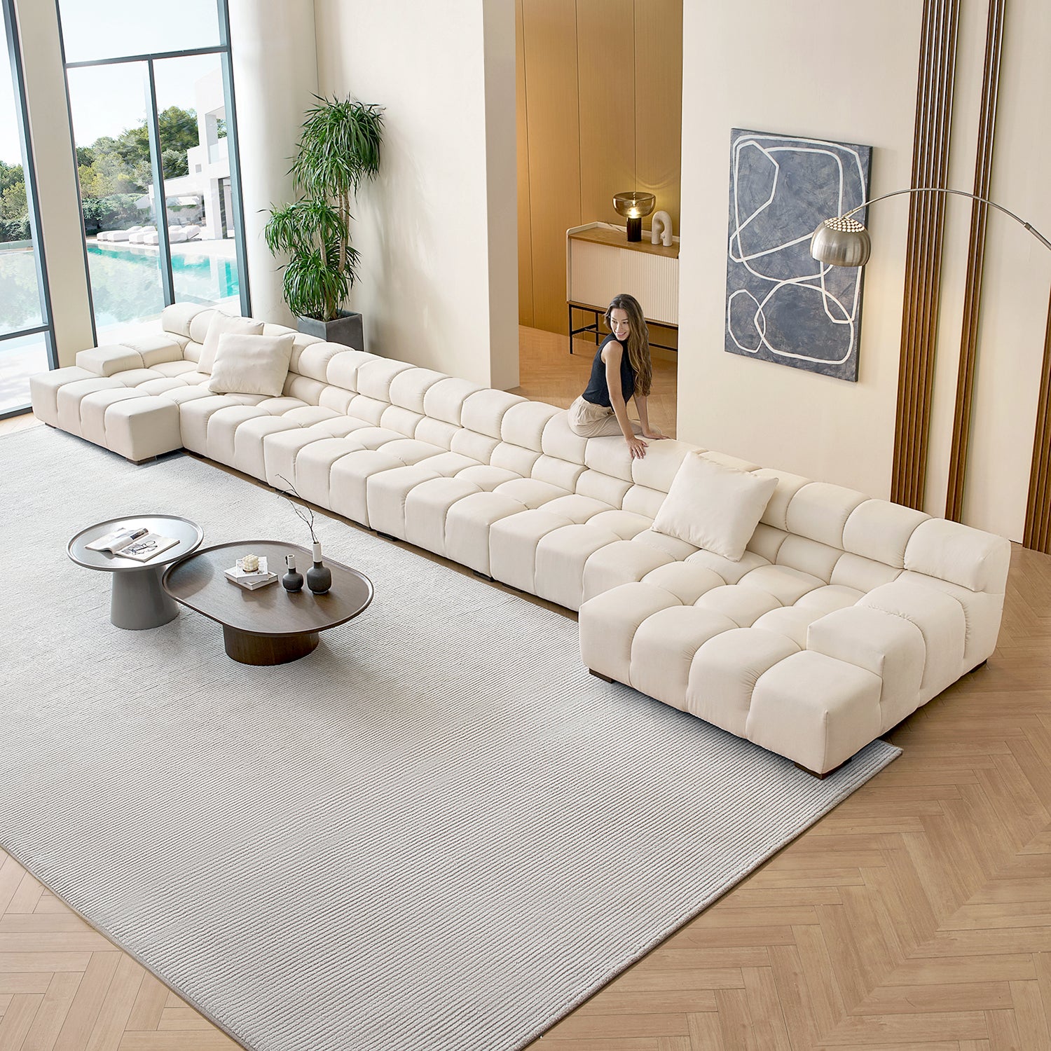 Amora U Sectional Low Arm - Mario Capasa