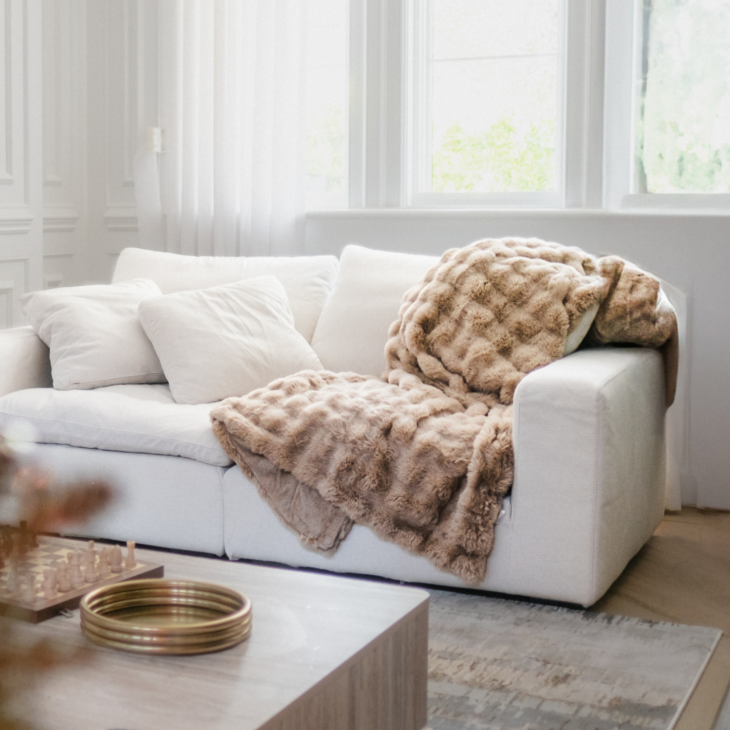 Capasa Alpine Faux Fur Blanket - Mario Capasa