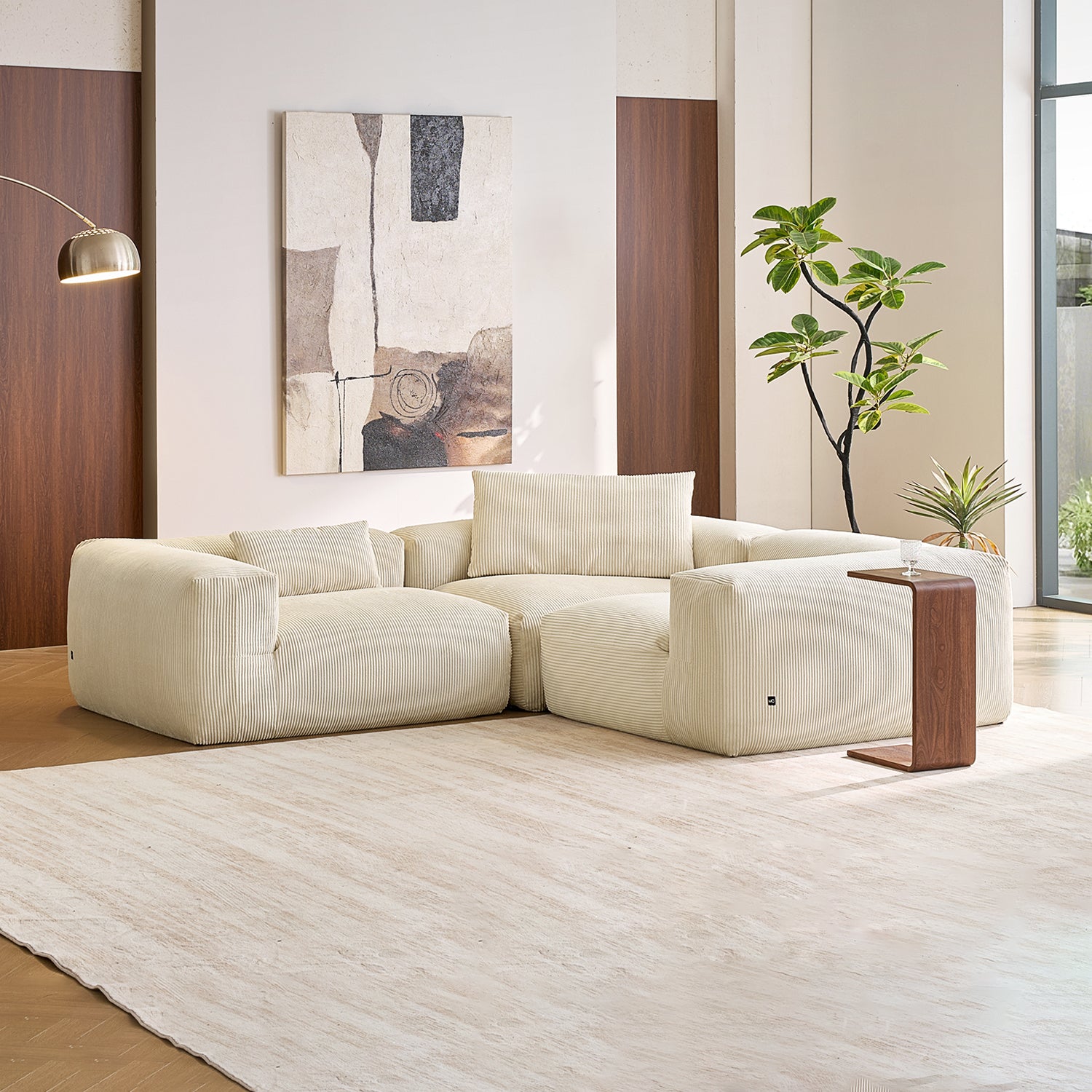 Mellow Closed L Sectional - Mario Capasa