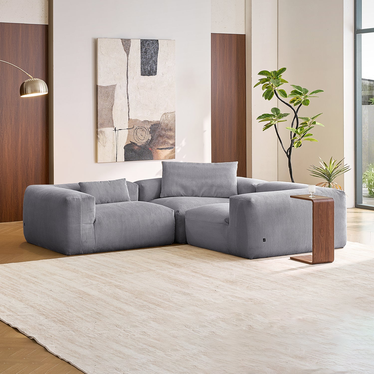 Mellow Closed L Sectional - Mario Capasa