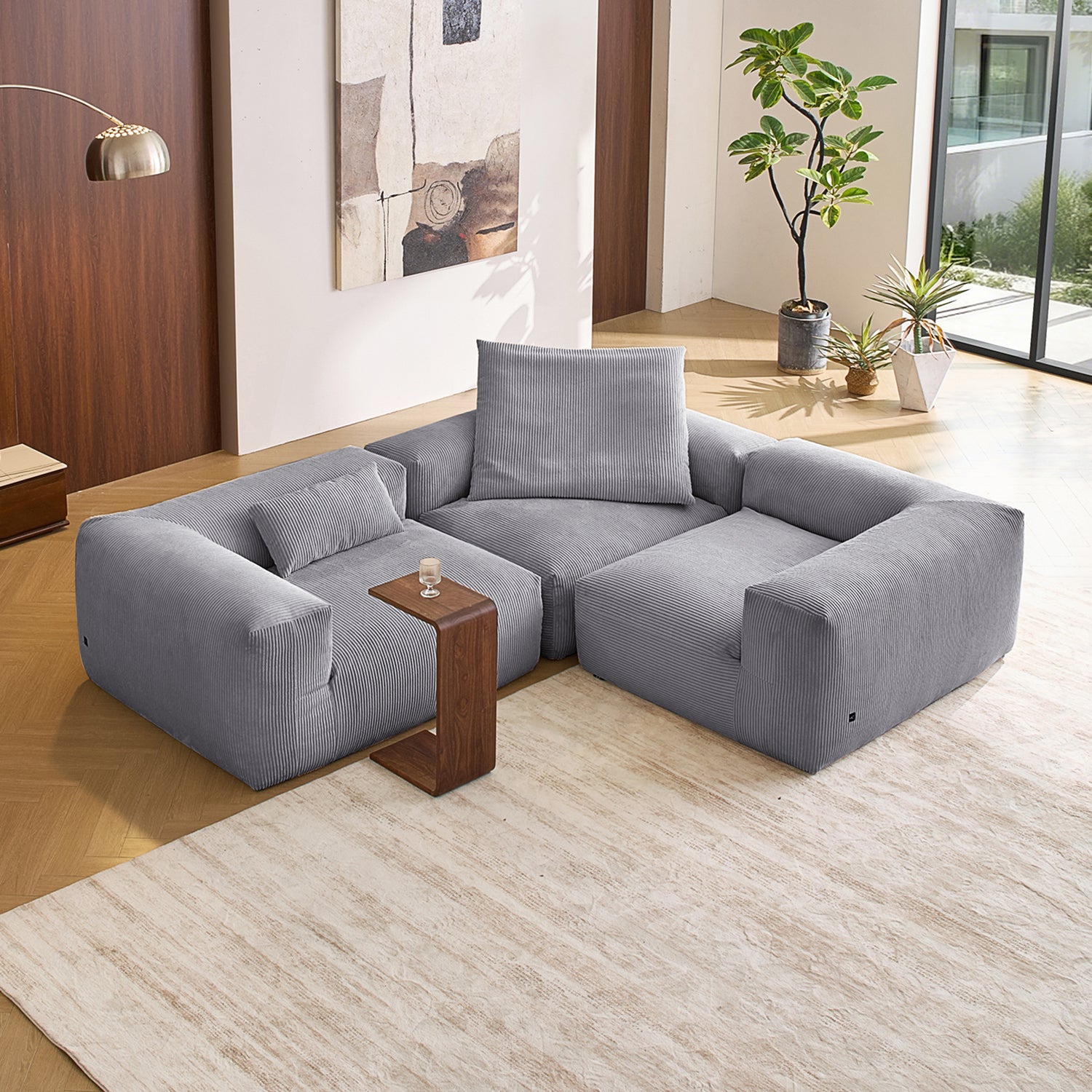 Mellow Closed L Sectional - Mario Capasa