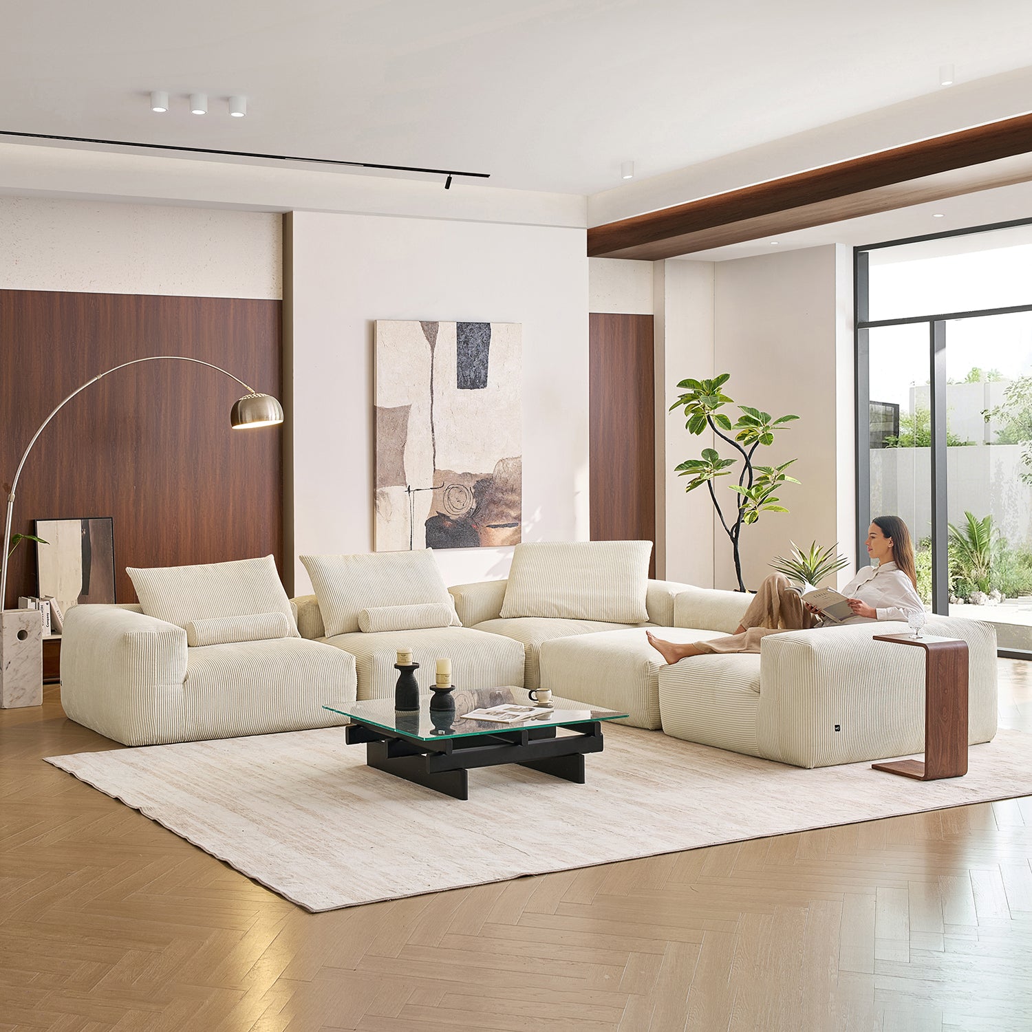 Mellow Closed L Sectional - Mario Capasa