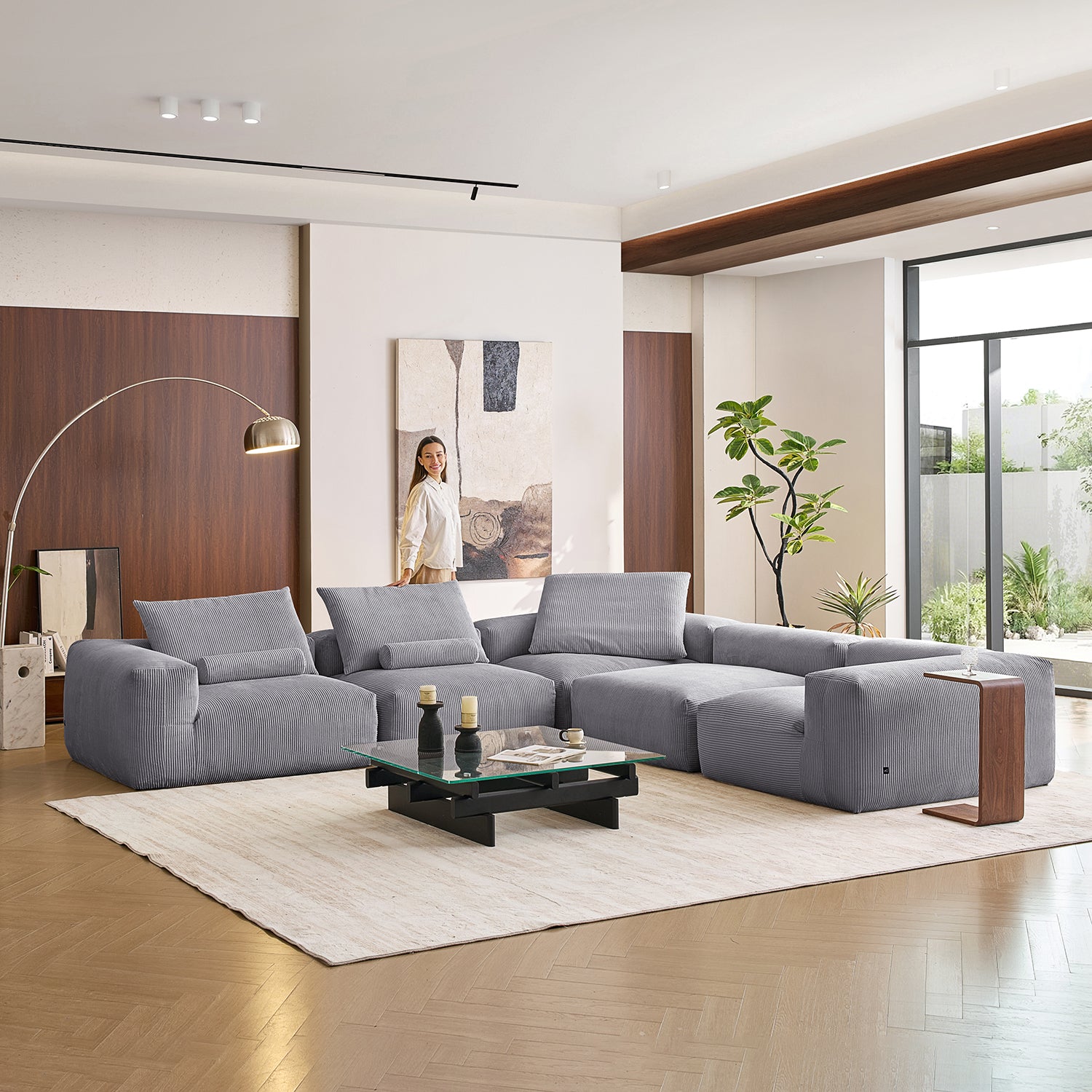 Mellow Closed L Sectional - Mario Capasa