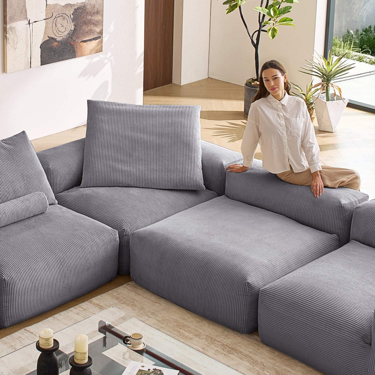Mellow Closed L Sectional - Mario Capasa