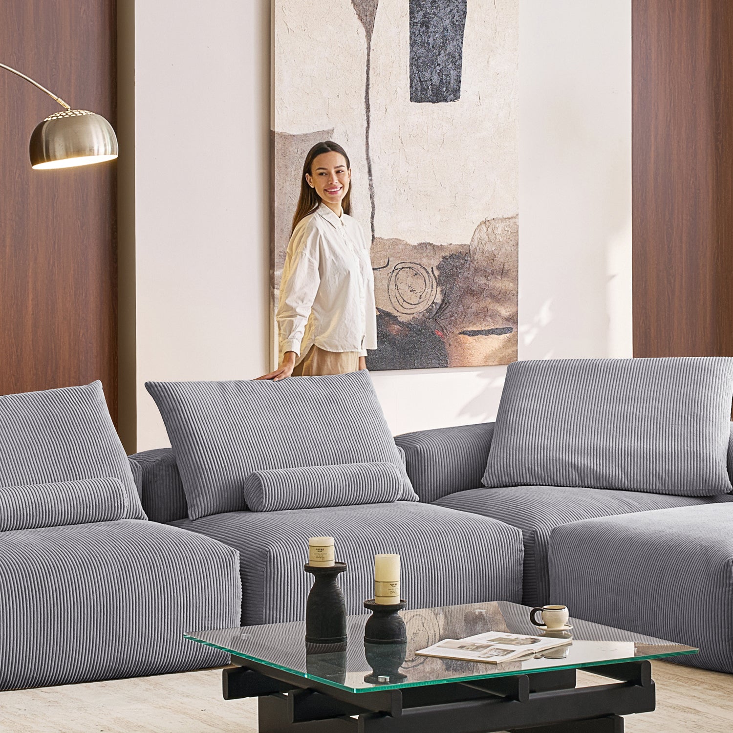Mellow Closed L Sectional - Mario Capasa
