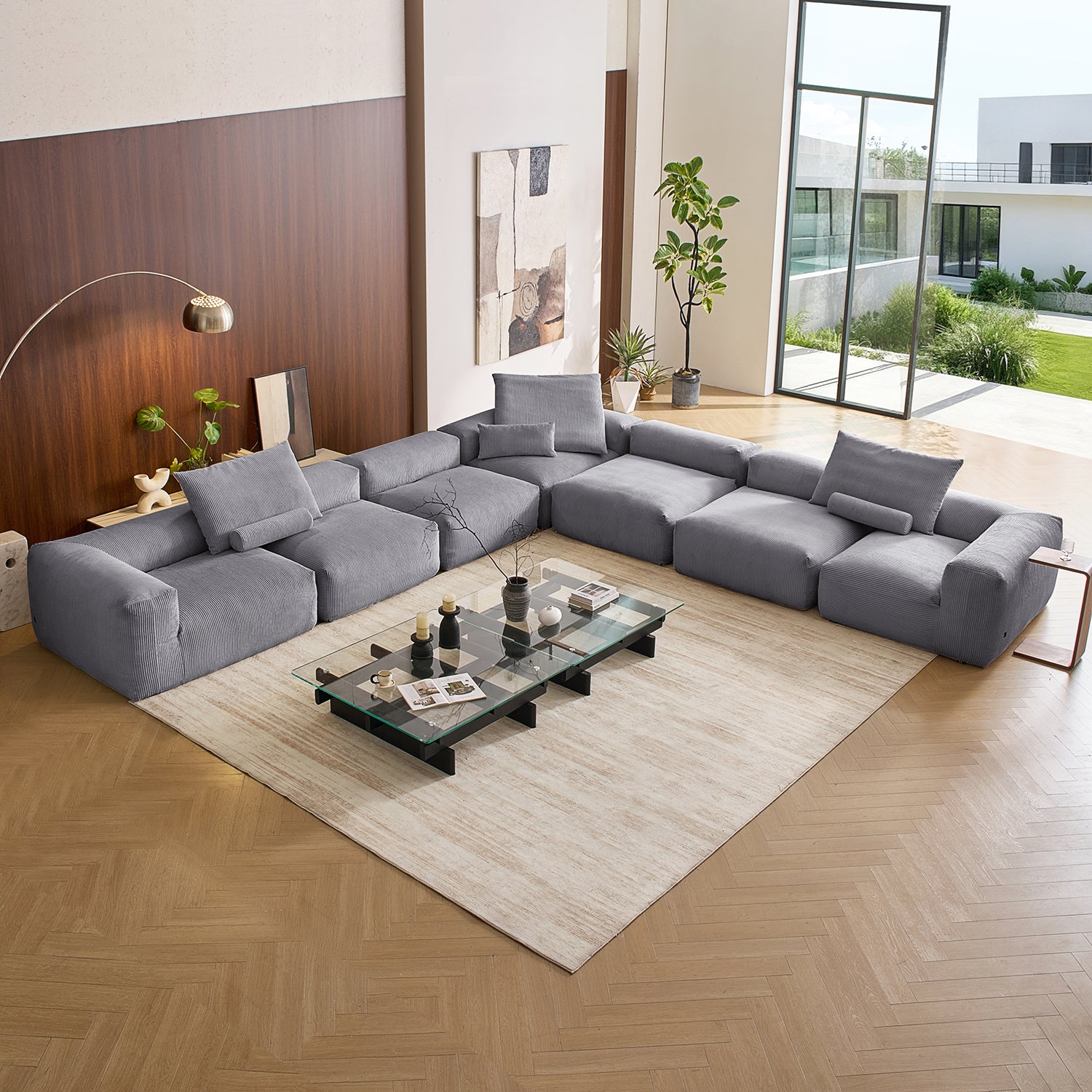 Mellow Closed L Sectional - Mario Capasa