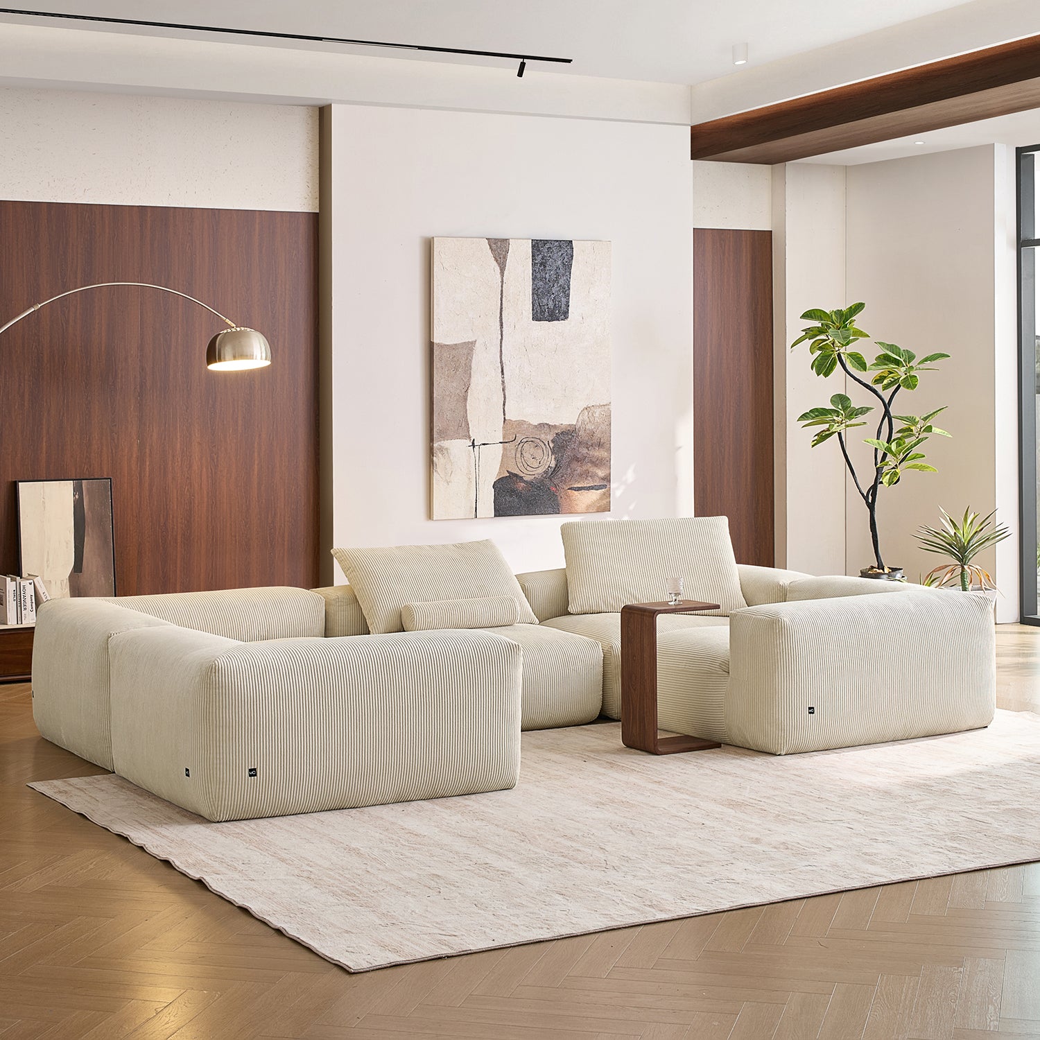 Mellow Closed U Sectional - Mario Capasa