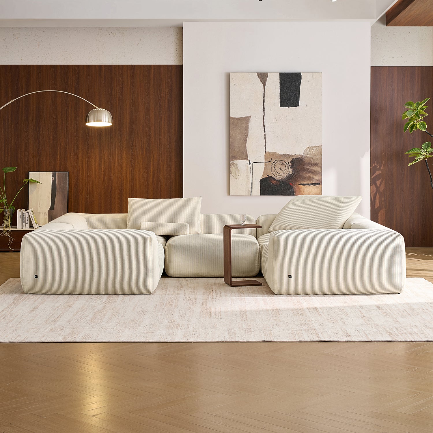 Mellow Closed U Sectional - Mario Capasa