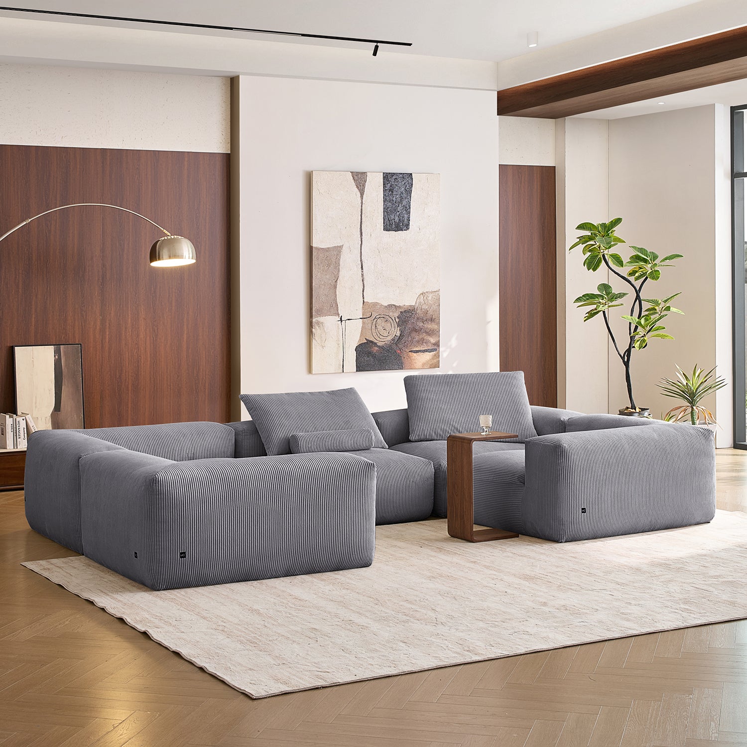Mellow Closed U Sectional - Mario Capasa