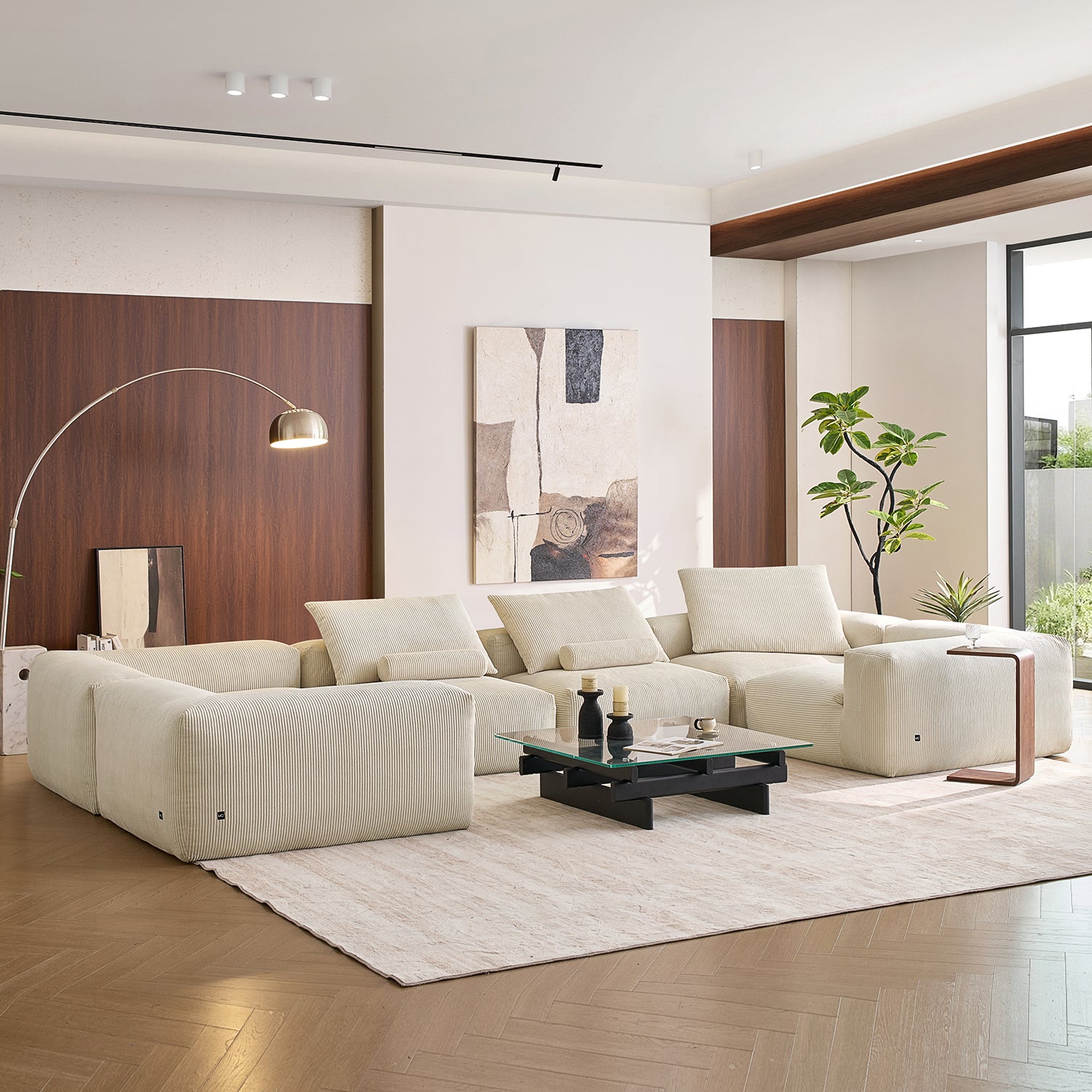 Mellow Closed U Sectional - Mario Capasa