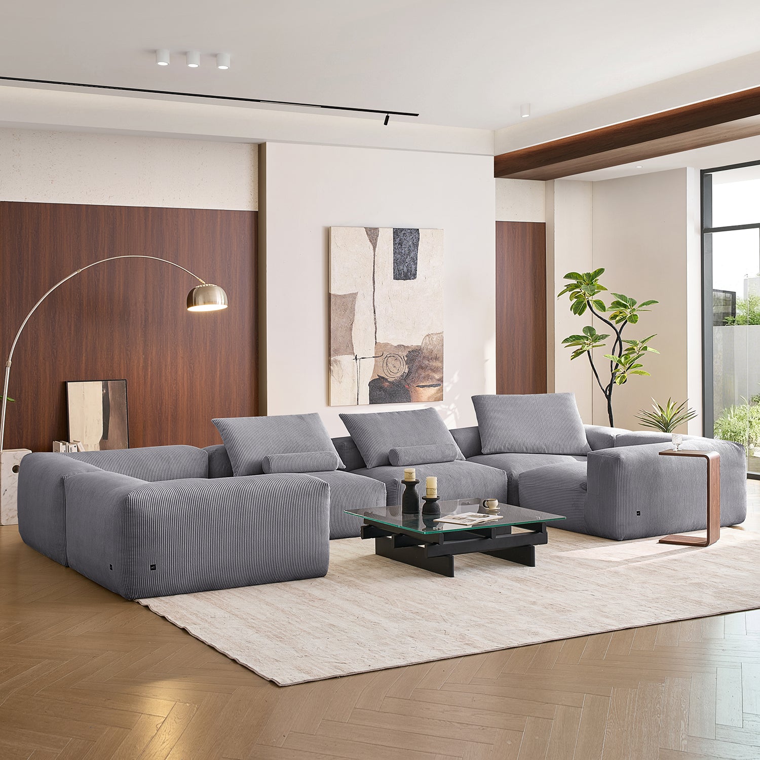 Mellow Closed U Sectional - Mario Capasa