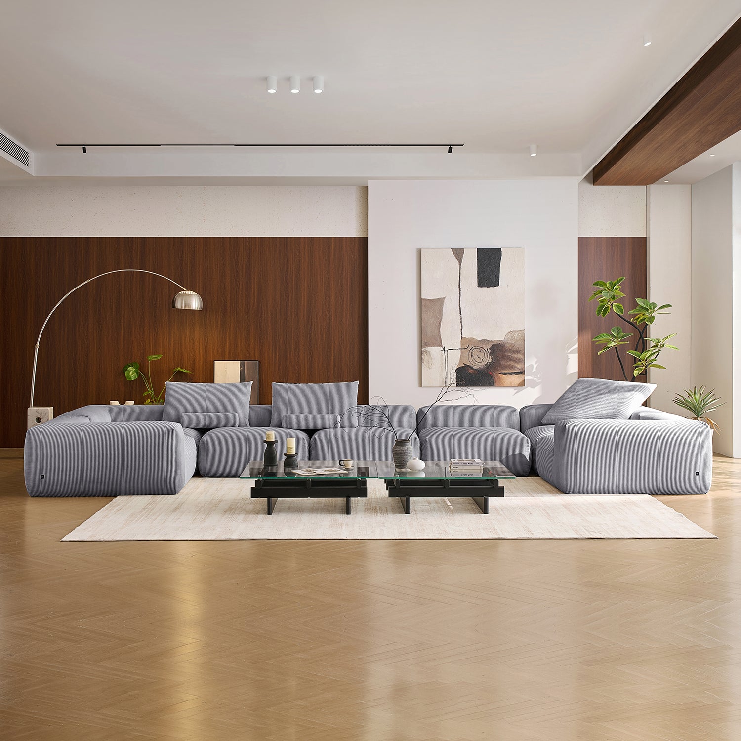 Mellow Closed U Sectional - Mario Capasa