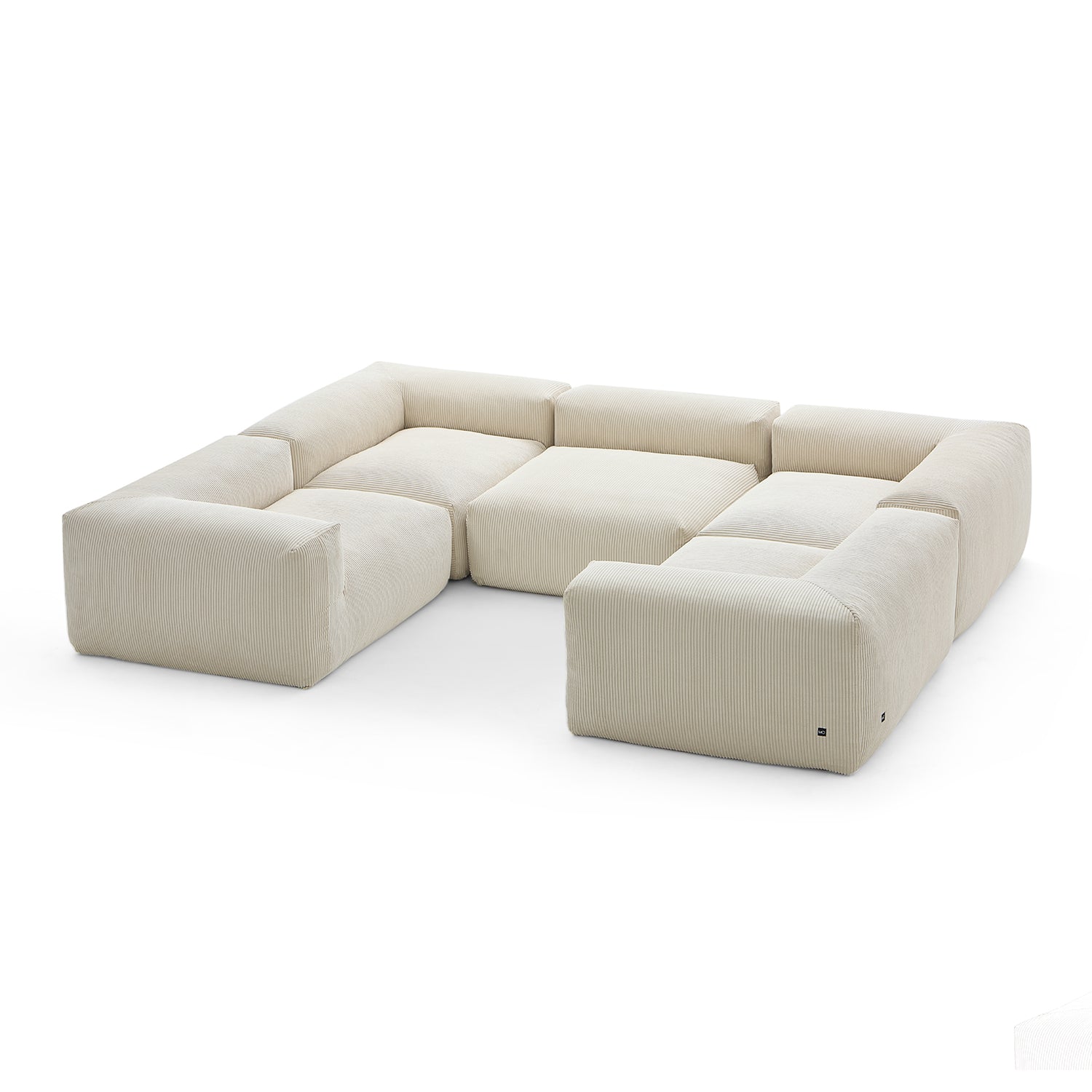 Mellow Extra Deep Closed U Sectional - Mario Capasa