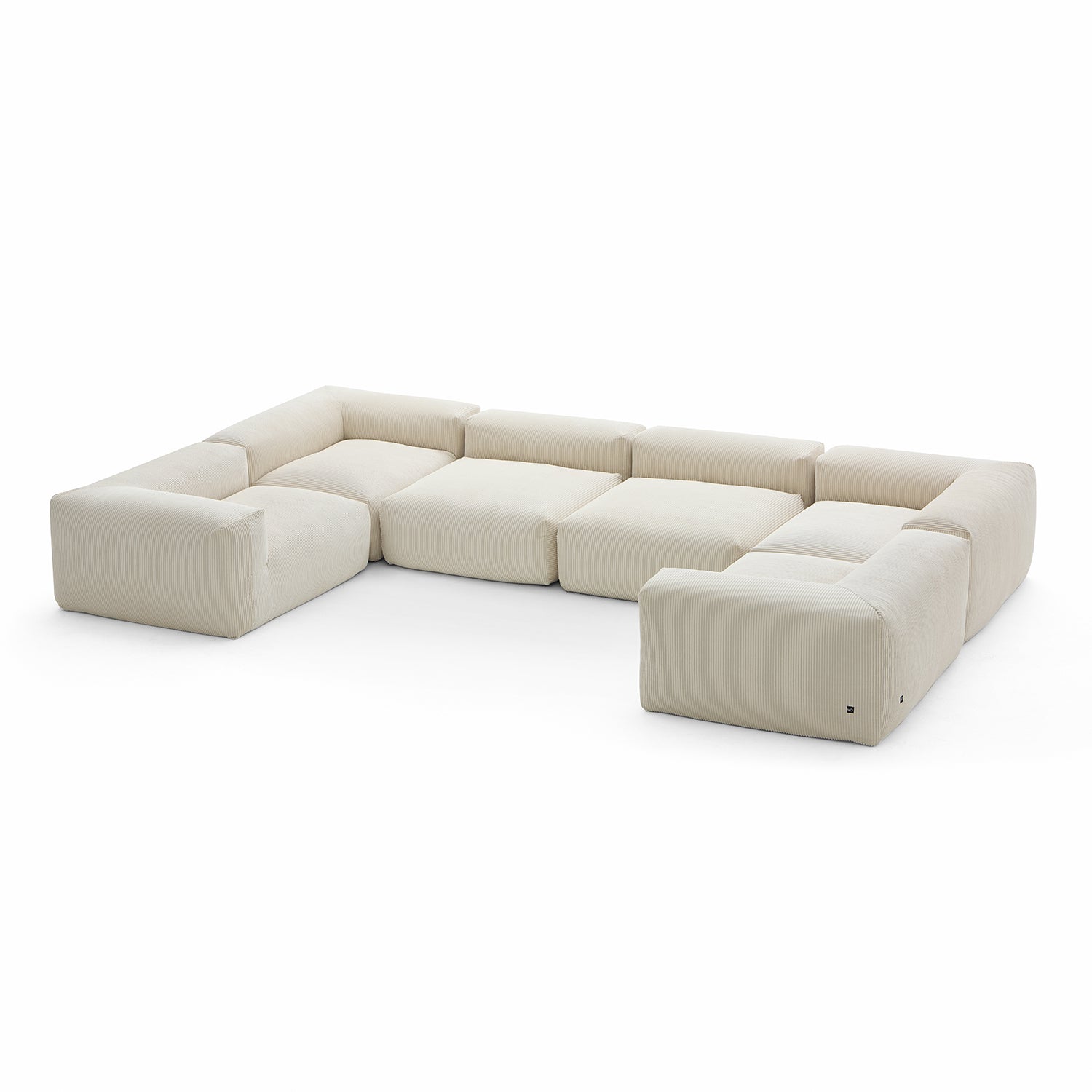 Mellow Extra Deep Closed U Sectional - Mario Capasa