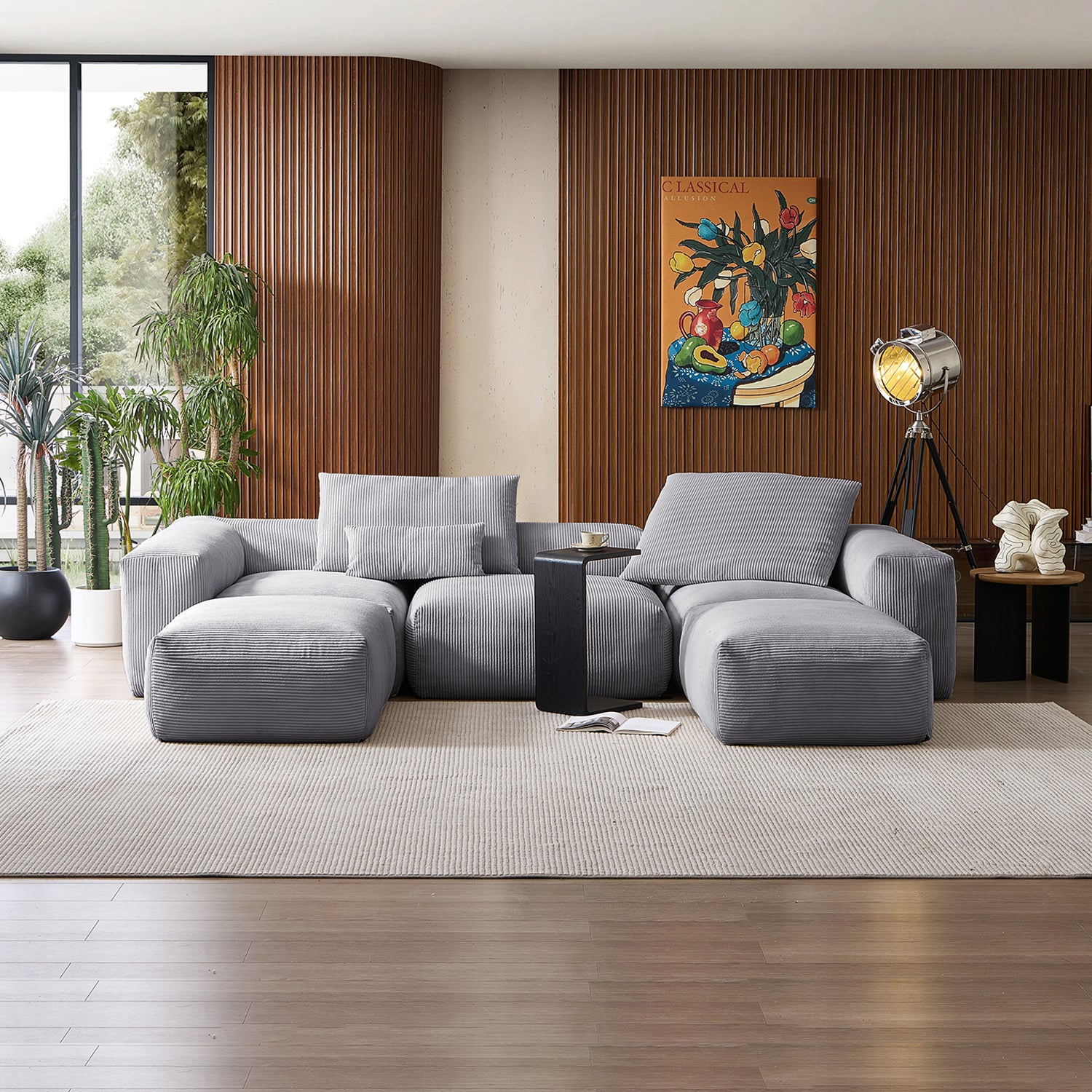 Mellow Extra Deep U Sectional with Ottoman - Mario Capasa