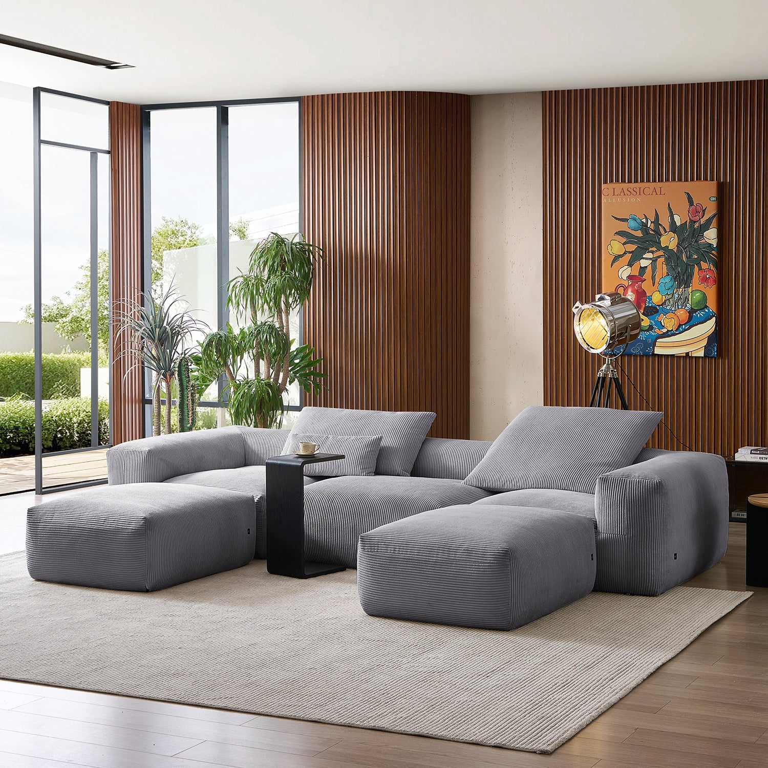 Mellow Extra Deep U Sectional with Ottoman - Mario Capasa