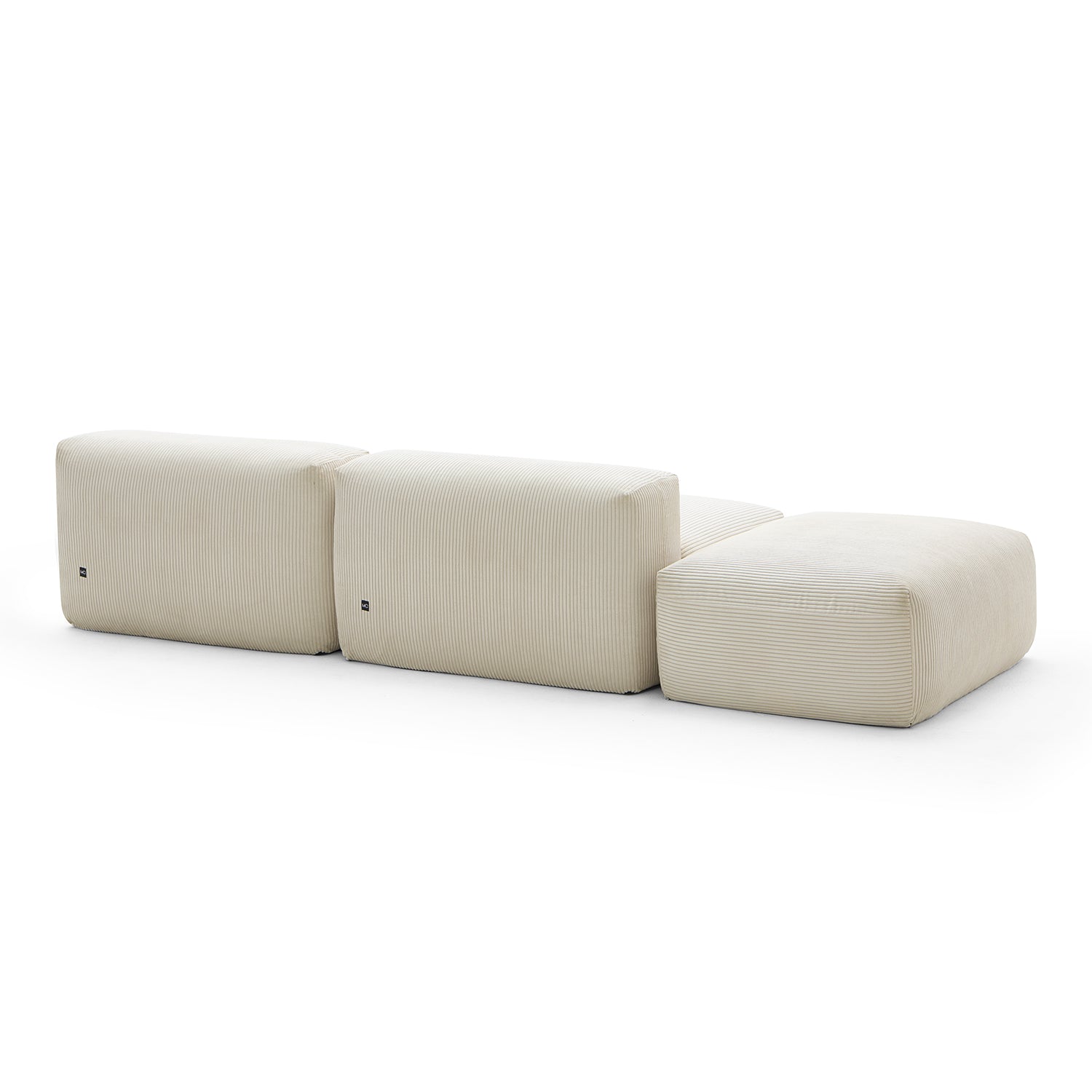 Mellow Open Sectional with Ottoman - Mario Capasa
