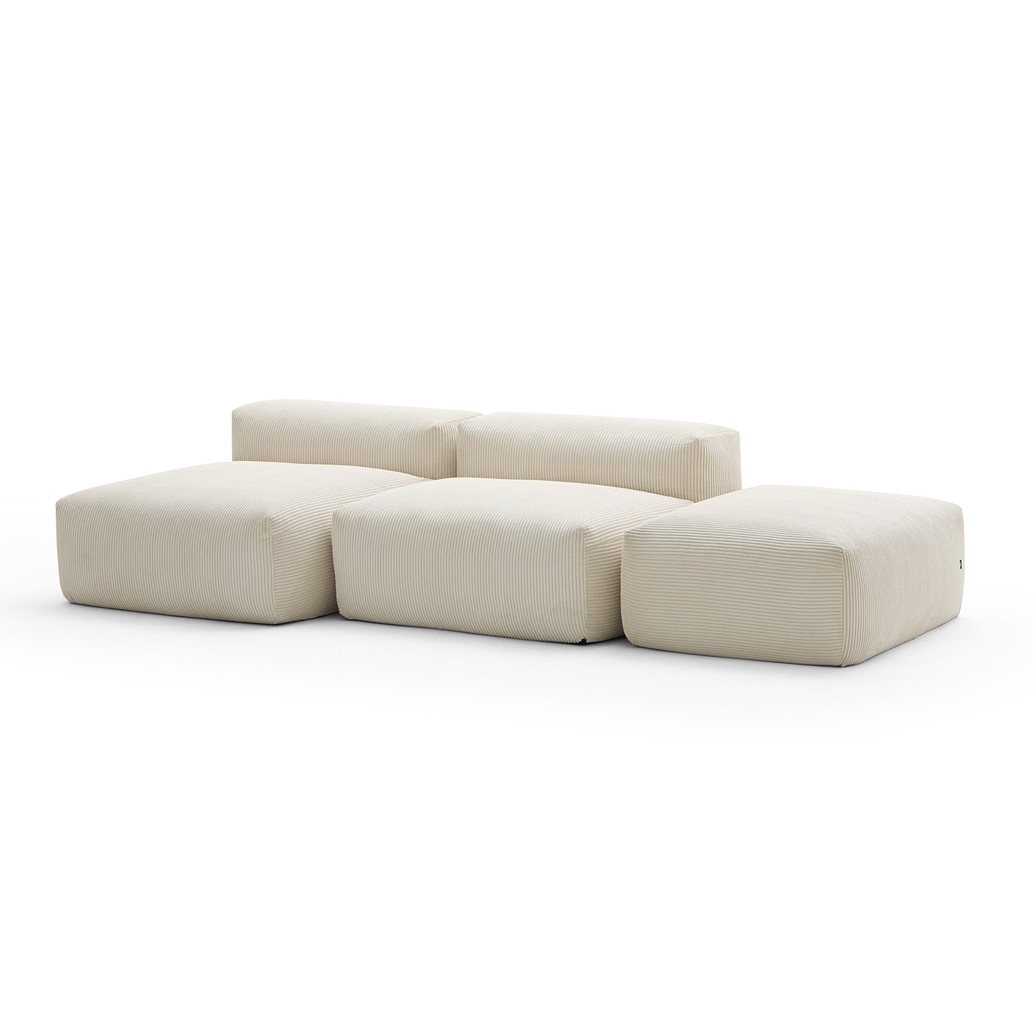 Mellow Open Sectional with Ottoman - Mario Capasa