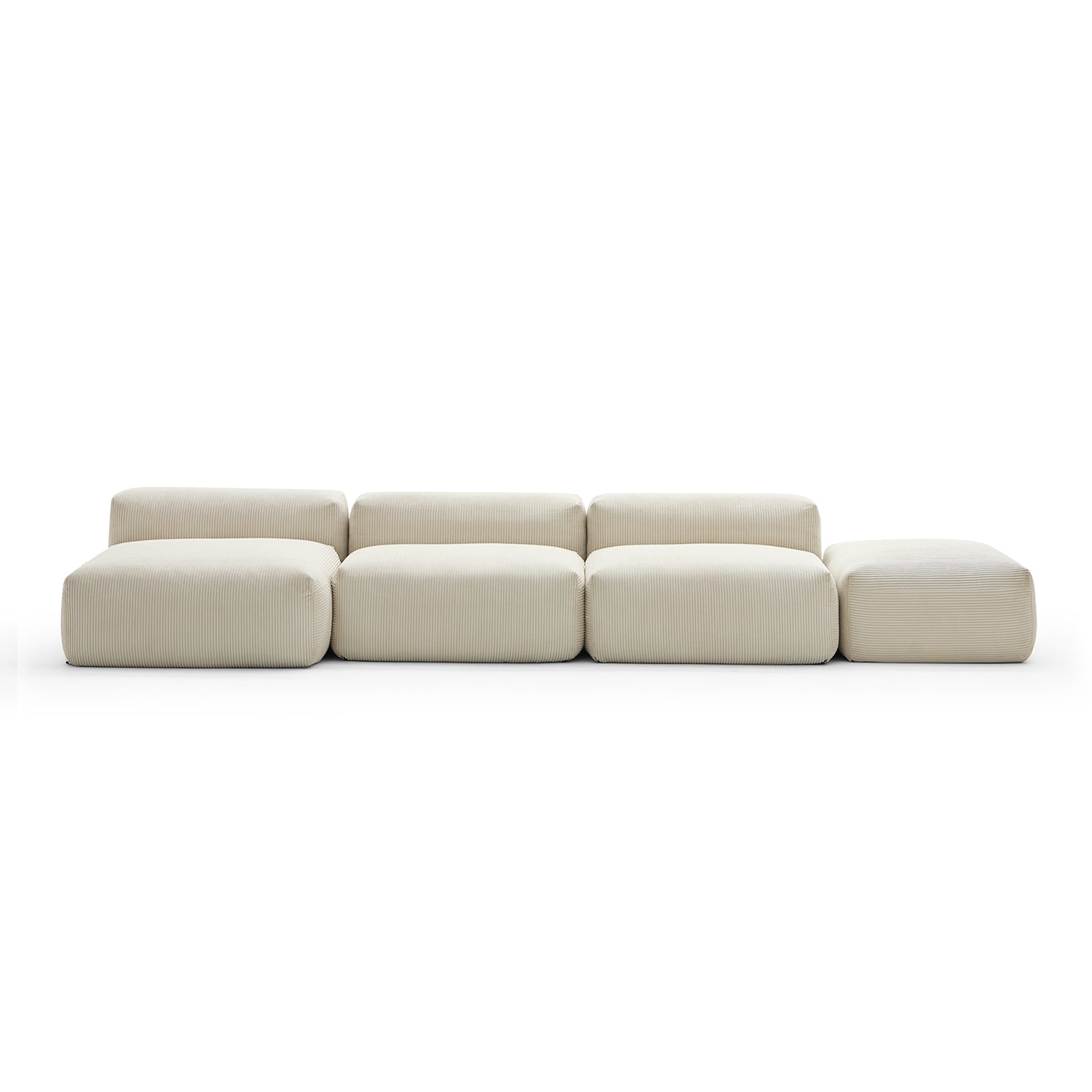 Mellow Open Sectional with Ottoman - Mario Capasa