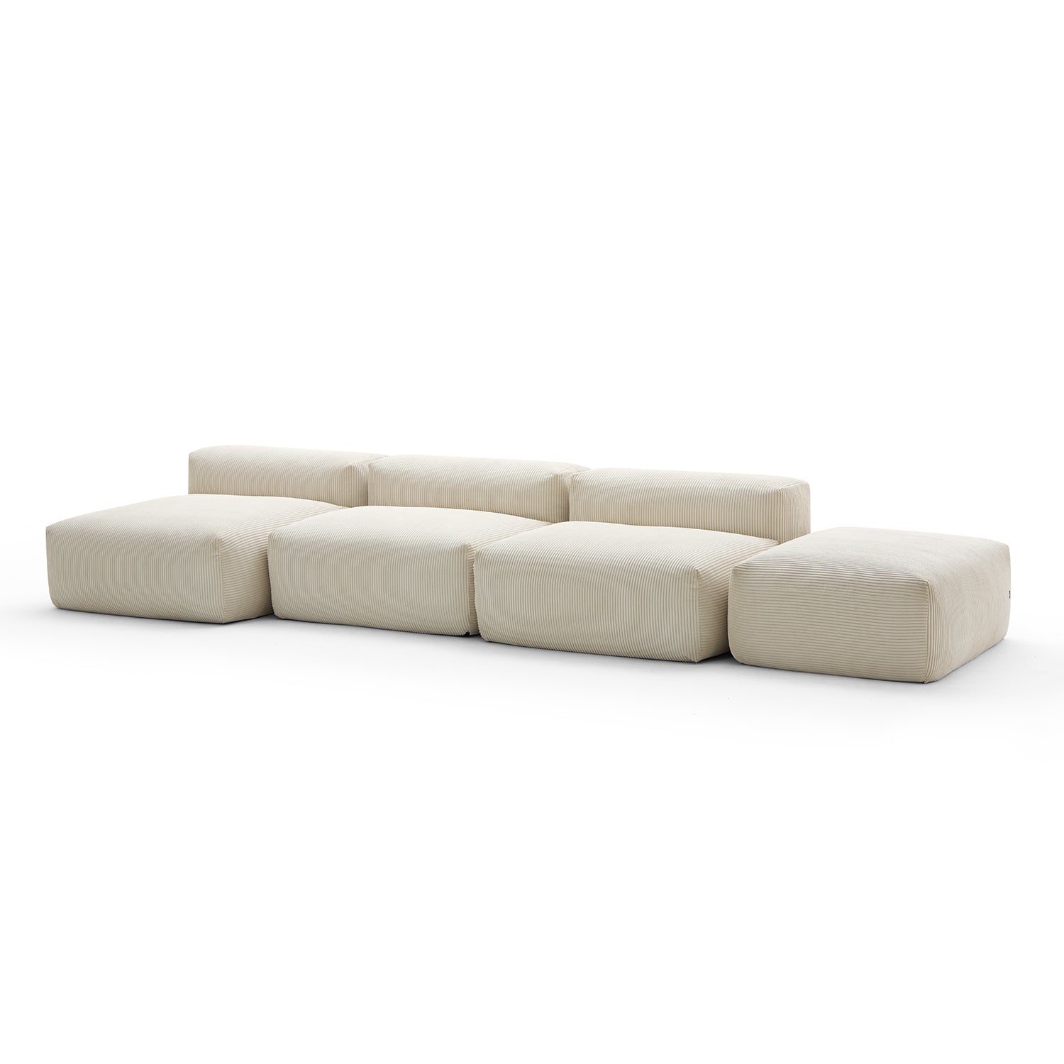 Mellow Open Sectional with Ottoman - Mario Capasa