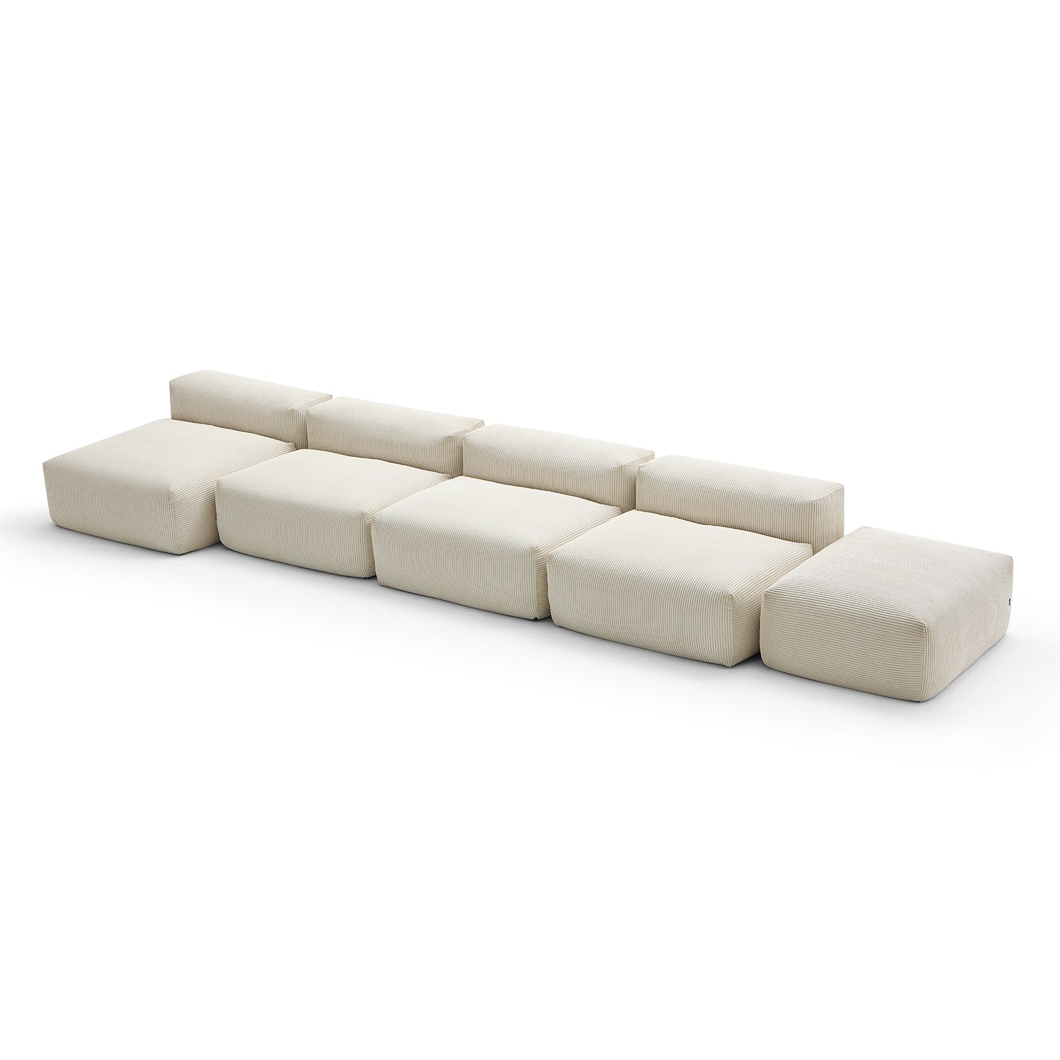 Mellow Open Sectional with Ottoman - Mario Capasa