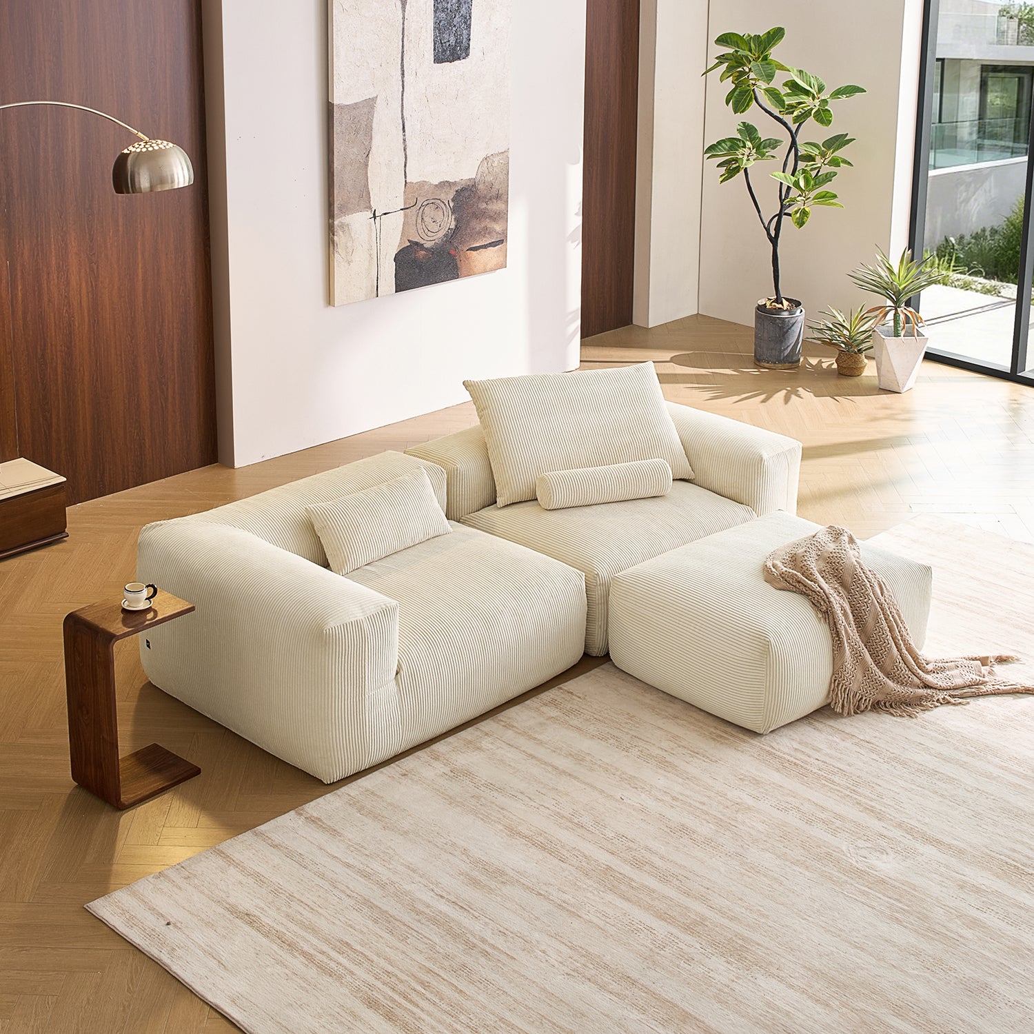 Mellow Sectional with Ottoman
