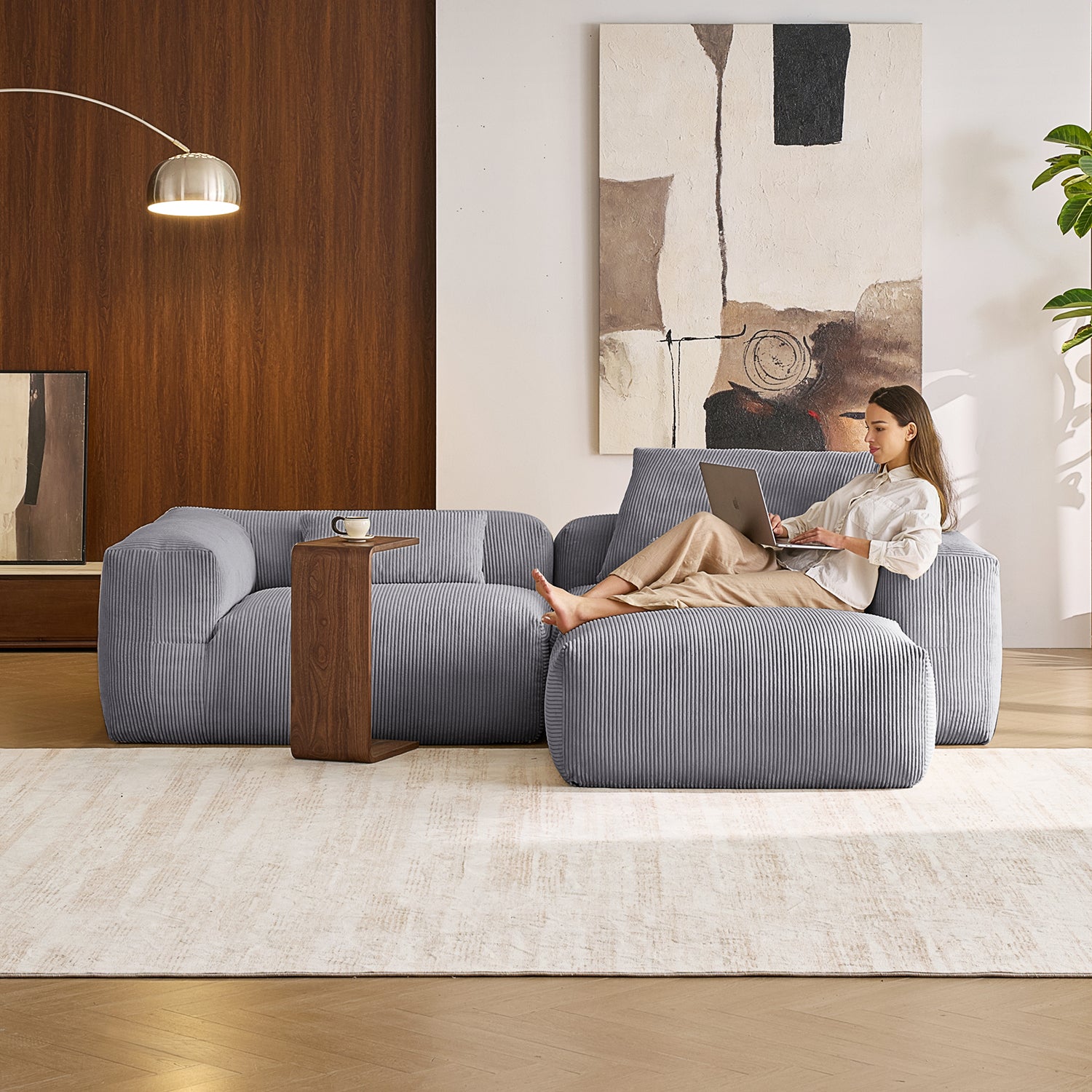 Mellow Sectional with Ottoman