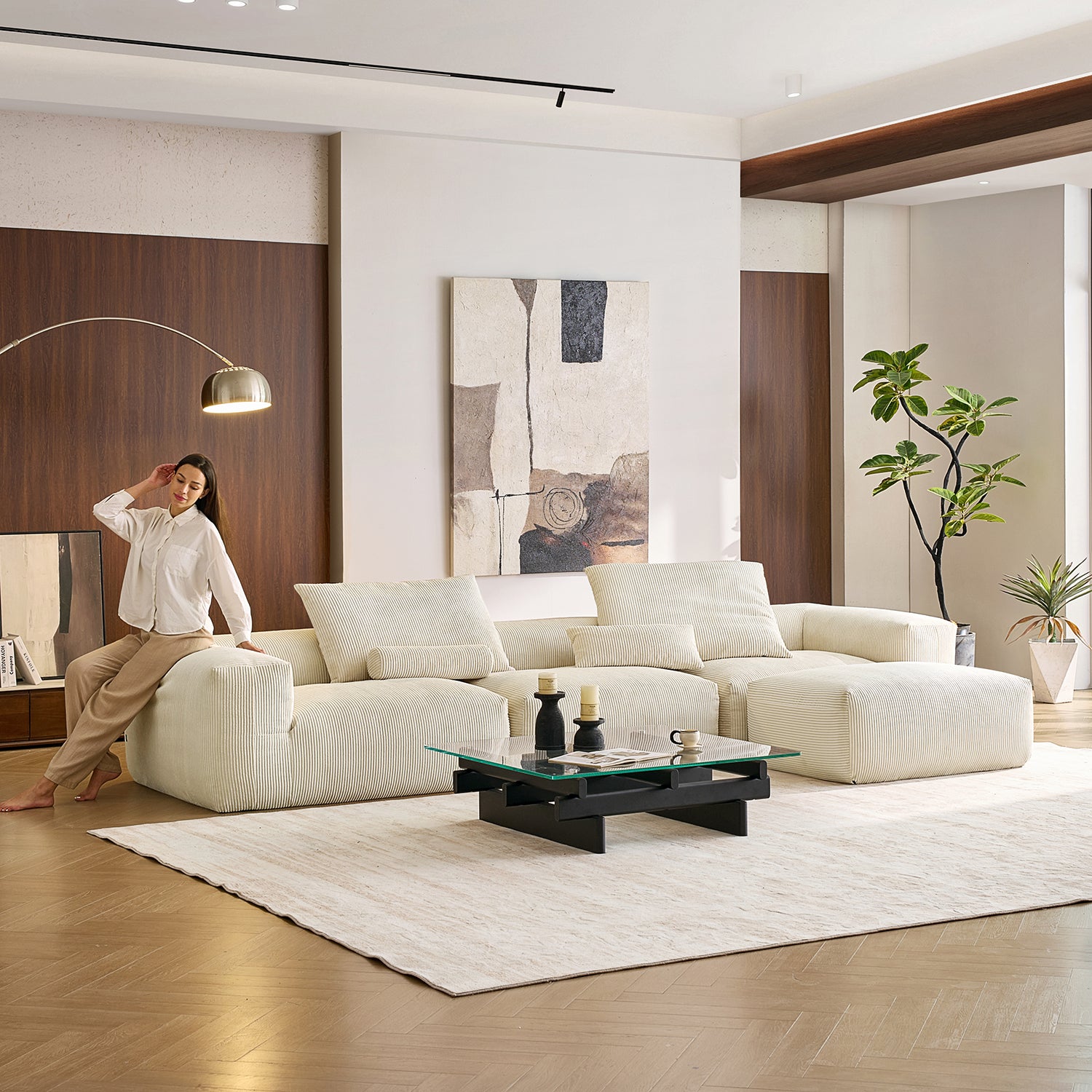 Mellow Sectional with Ottoman