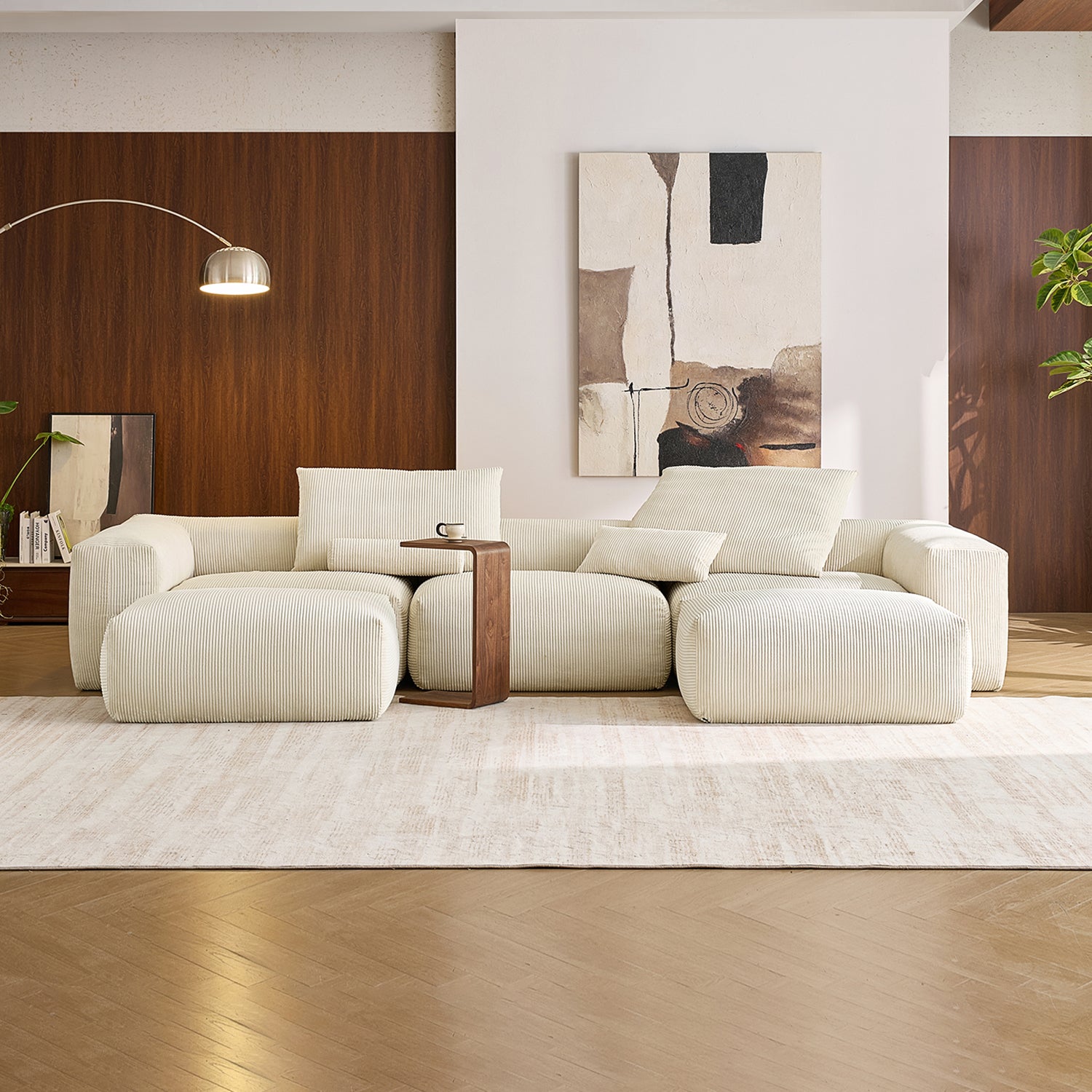 Mellow U Sectional with Ottoman - Mario Capasa
