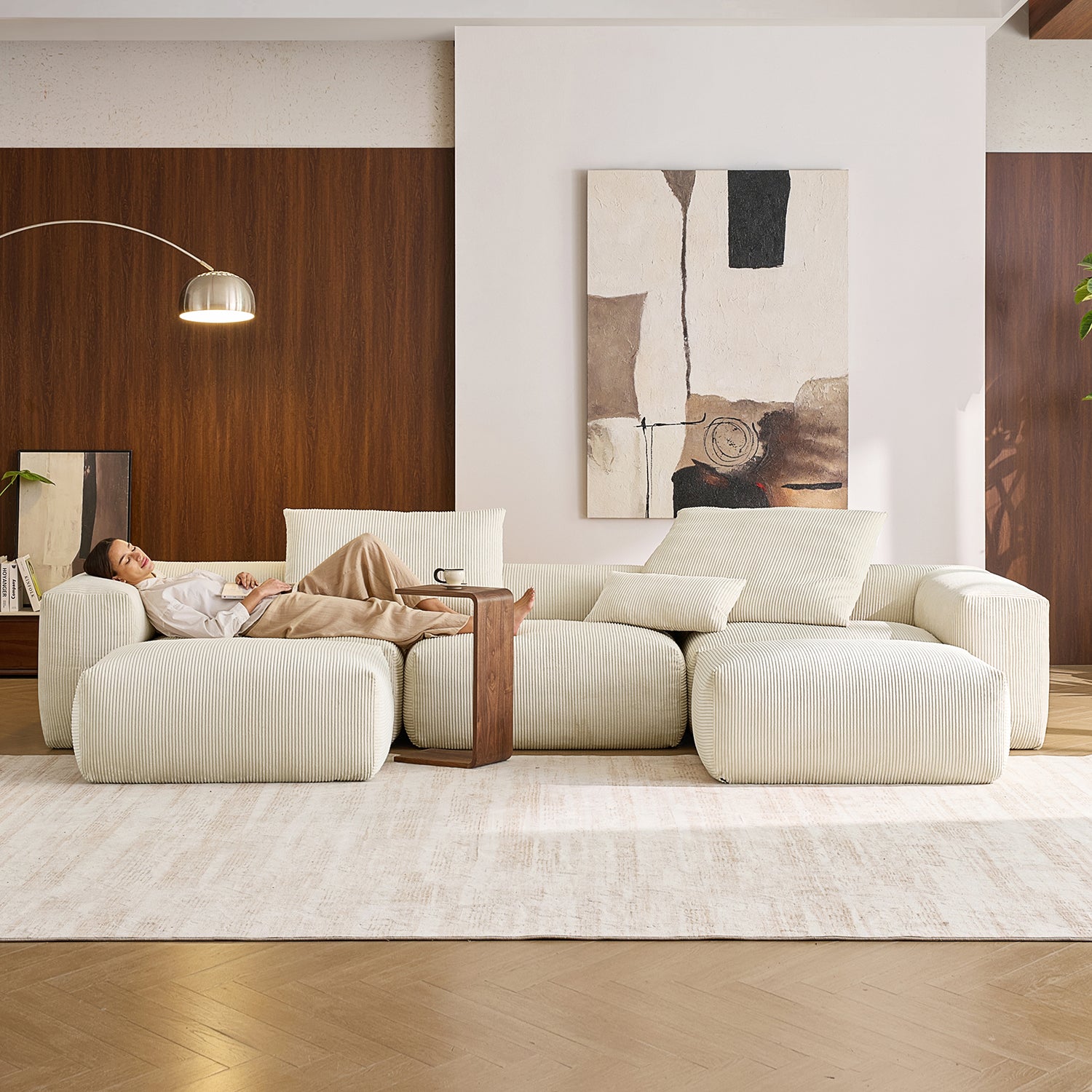 Mellow U Sectional with Ottoman - Mario Capasa