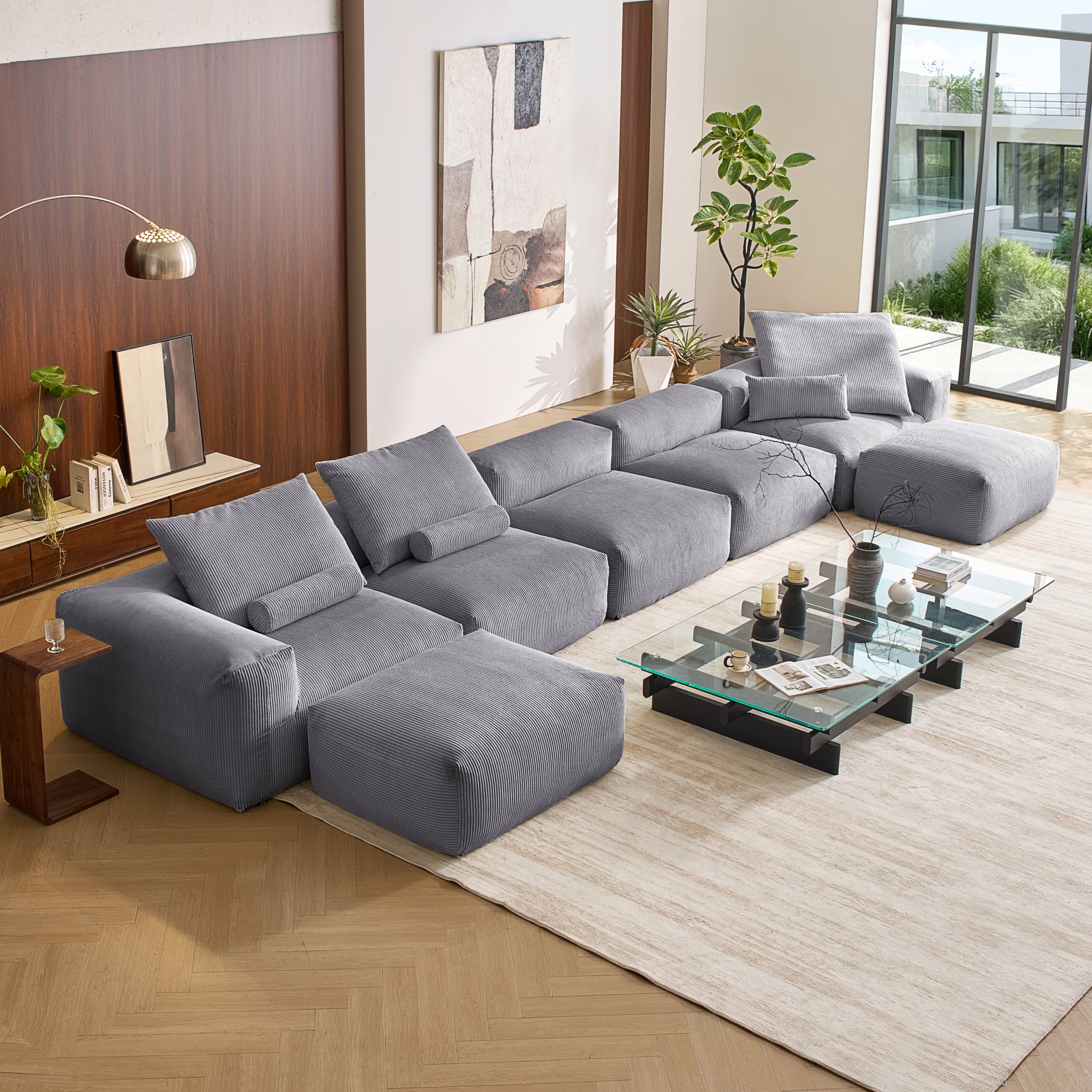 Mellow U Sectional with Ottoman - Mario Capasa
