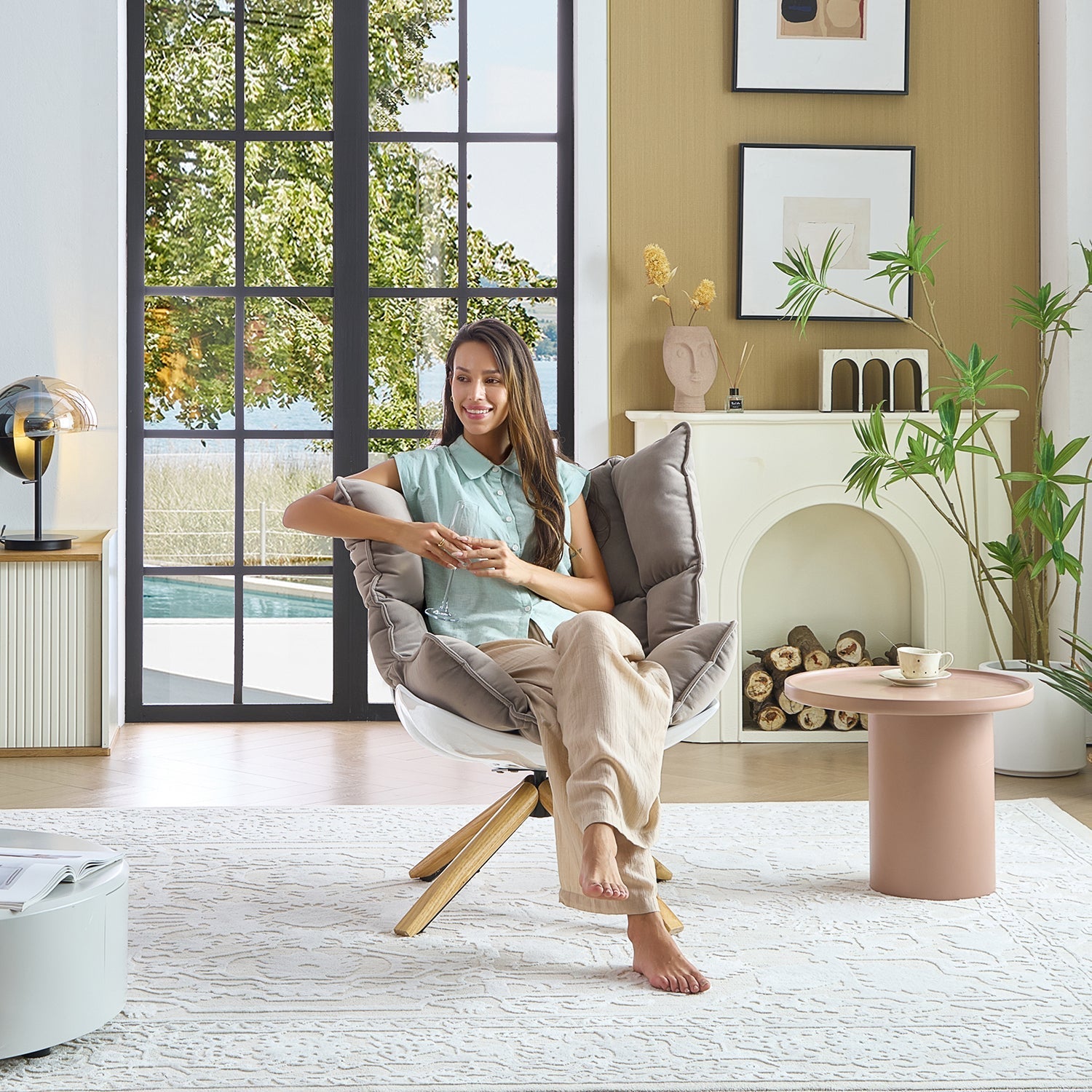 Giulio Swivel Chair - Mario Capasa